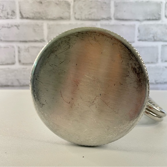 Vintage BW Buenilum Aluminum Pitcher w/ Ice Catching Lip Braided Handle - Picture 11 of 13